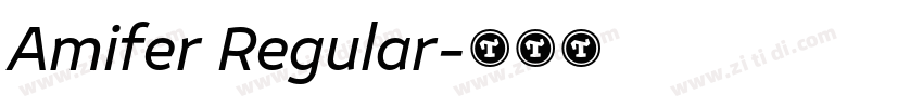 Amifer Regular字体转换